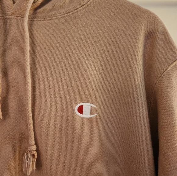 Champion reverse stitch hooded sweatshirt size medium exclusive rose - Picture 5 of 11